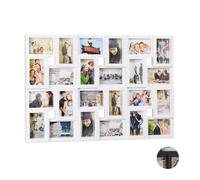 relaxdays 10025670_49 relaxdays Collage-Bilderrahmen weiß 86,0 x 57,0 cm