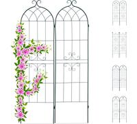 relaxdays 10026249_493 relaxdays Rankgitter Metall 50,0 x 1,5 x 180,0 cm grün