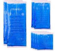 relaxdays Kit de tampons réfrigérants 8 pièces 10026303_0 bleu, 1 kit