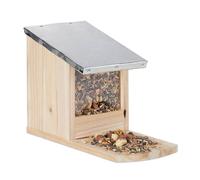 relaxdays 10026316_126 relaxdays Mangeoire pour écureuils marron 12,0 x 25,0 x 18,0 cm