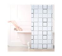 Store de douche rideau semi-transparent imperméable PVC rideau de baignoire