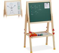 relaxdays 10027238_0 relaxdays Kindertafel 39,0 x 32,0 cm lackierter Stahl weiß/grün