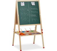 relaxdays 10027240_0 relaxdays Kindertafel 59,0 x 59,0 cm lackierter Stahl weiß/grün