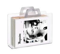 relaxdays Porte-revues transparent en acrylique