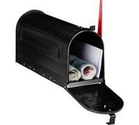 relaxdays 10028066_0 relaxdays Porte-journaux US Mail noir
