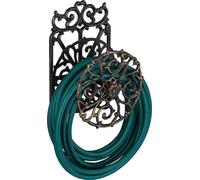 Relaxdays Support Tuyau d’arrosage, Design Antique, pivotant, en Fonte de Fer, HlP 34x23x18cm; Choix de Couleurs