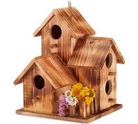relaxdays 10031013_0 relaxdays nichoir brun 20,0 x 19,0 x 34,0 cm