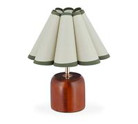 relaxdays 10036766 Lampe de Table dans Design Retro, HxD 30 x 26 cm, Douille E27, Socle, Abat-Jour, Gris Bleu