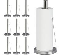relaxdays 10x Porte-rouleau de cuisine inox debout