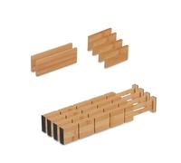 Relaxdays 10x séparateurs en bambou pour le tiroir