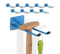 relaxdays 10x Support d'appareils bleu en acier