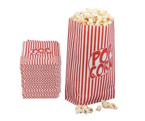 Relaxdays 1140 Sachets de pop corn rouge blanc