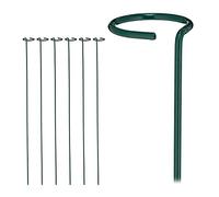 Relaxdays 12 Tuteurs, tiges de Soutien pour Plantes, résistants aux intempéries, 80 cm, Vert foncé, Set de 12