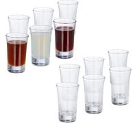 relaxdays 12 x verres à liqueur 4cl