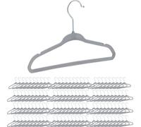 relaxdays 120 x cintres enfant velours gris