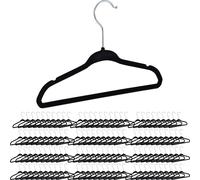relaxdays 120 x cintres pour enfants velours noir