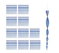 relaxdays 120 x spirale anti-oiseaux bleue