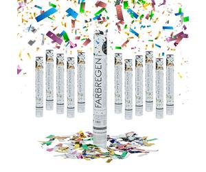 Relaxdays 12xLance confettis multicolore 40 cm