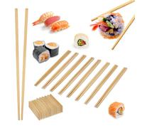 Relaxdays 144 paires de baguettes chinoises