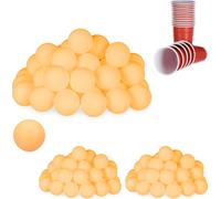 relaxdays 144 x balles de Beer Pong orange