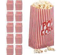 relaxdays 1440 x cornets de pop-corn rouge et blanc