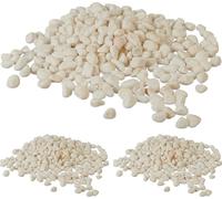 relaxdays 15 kg de gravier de marbre blanc 5-15 mm