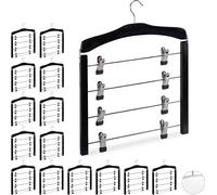 relaxdays 15 x cintres pour jupes multiples noir