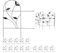 relaxdays 15 x Clôture de parterre Papillon Design