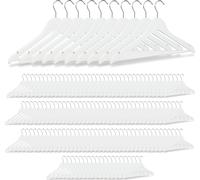 relaxdays 150 x cintres en bois blanc