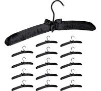 relaxdays 15x Cintre satin noir
