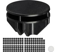 relaxdays 160x Pièce de jonction Étagère enfichable noire