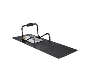 Relaxdays 16x Tapis de Protection Sol Dalle amortissante Son Noir 60 x 60 cm, 3m² Set de 8, 1cm épaisseur, Noir