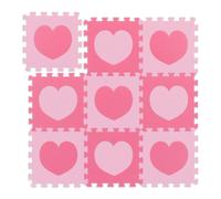 Relaxdays 18 pièces Tapis puzzle cœur