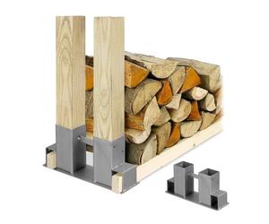 Relaxdays 2 aides à l'empilage de votre bois