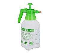 Relaxdays 2 pulvérisateurs à Pression de 2 litres, buse réglable, pour Eau et pesticides, Vaporisateur de Jardin, Blanc/Vert