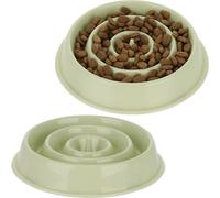 relaxdays 2 x bol anti-étranglement 400 ml vert