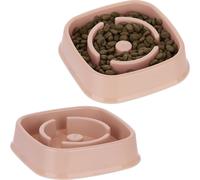 relaxdays 2 x bol anti-étranglement 800 ml rose