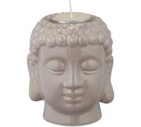 relaxdays 2 x Bouddha Porte-bougies à chauffe-plat