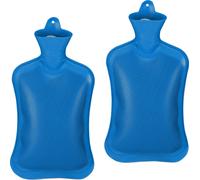 relaxdays 2 x bouillotte 2 litres bleu