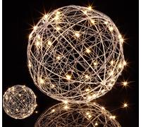 relaxdays 2 x boules décoratives LED 20 cm