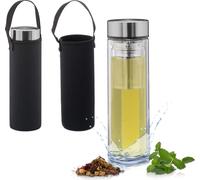 relaxdays 2 x Bouteille de thé avec passoire to go