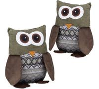 relaxdays 2 x Butoir de porte Hibou