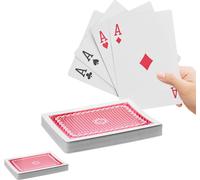 relaxdays 2 x cartes de poker Jumbo 54 cartes