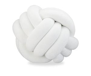 Relaxdays 2 x coussins à nœuds blancs