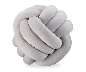 Relaxdays 2 x coussins enroulés gris