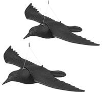 relaxdays 2 x Effraie-pigeons corbeau volant