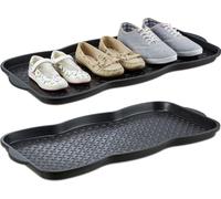 relaxdays 2 x égouttoir à chaussures grand pour 3 paires