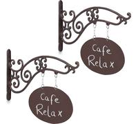 relaxdays 2 x Enseigne de magasin à marquer