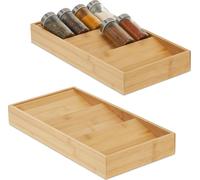 relaxdays 2 x étagère à épices pour le tiroir