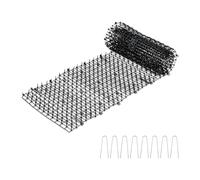 Relaxdays 2 x grilles de Protection, Anti-martres et Chats, L x P : 200 x 30 cm, pour Jardins, 16 piquets, Noir